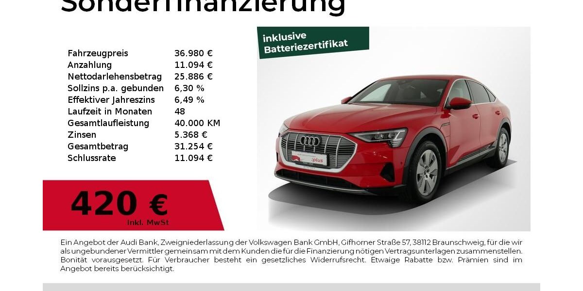 Audi e-tron 68.600 km 36.980 &euro; Nürnberg 90411