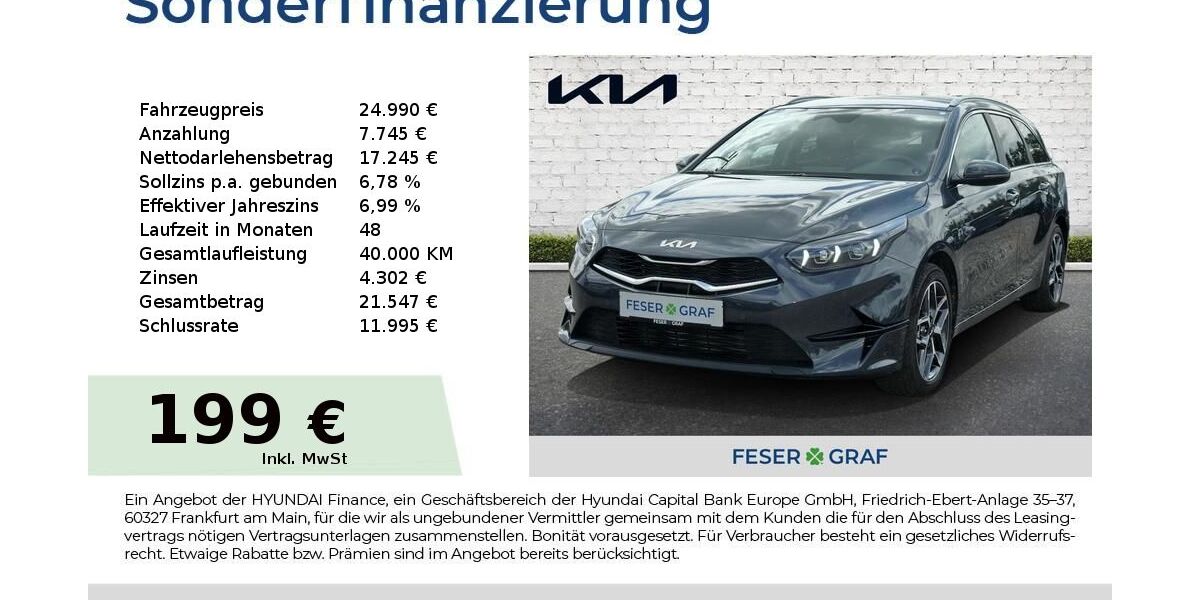 Kia ceed Sportswagon 6.336 km 23.850 &euro; Roth 91154