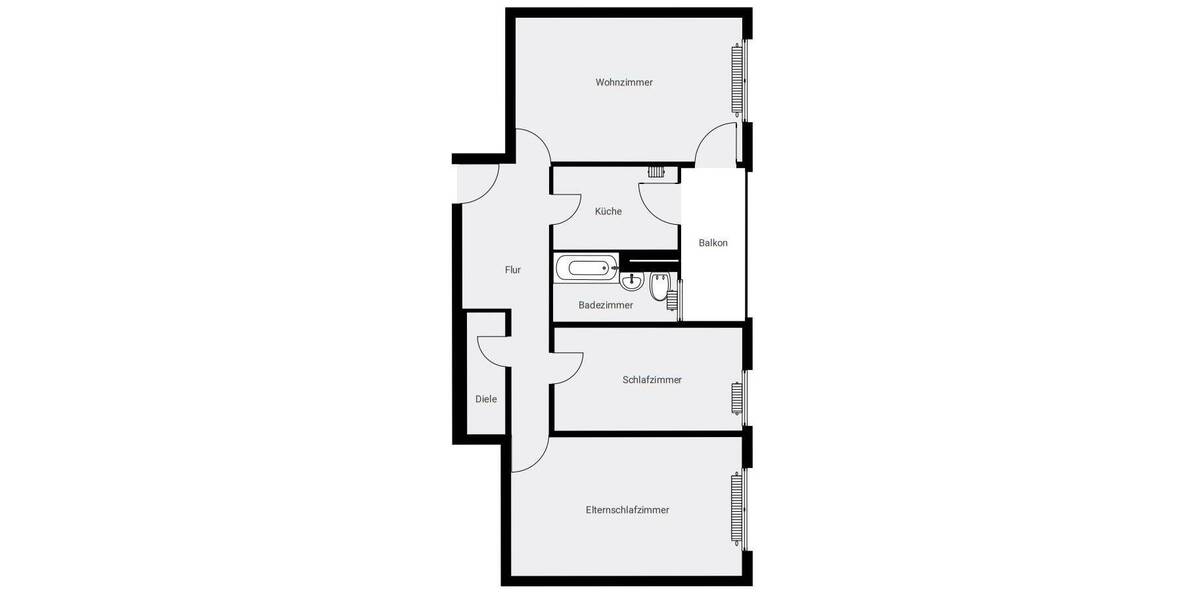 Etagenwohnung Nürnberg Loher Moos - 3 Zimmer, 75 m&sup2;, 753&euro; | Angebot:26569297