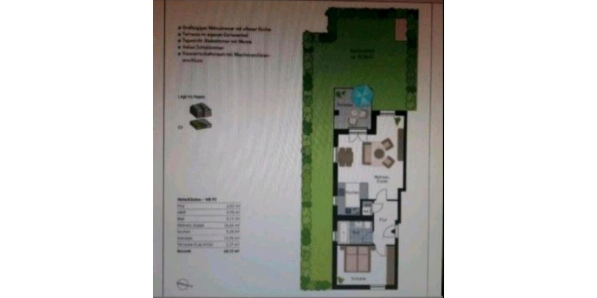 2 Zimmer Eigentumswohnung ca.60qm mit 95qm Garten 2 zimmer