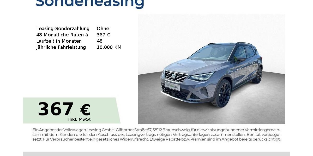 Seat Arona 10.600 km 24.950 &euro; Schwabach 91126