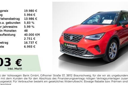 Seat Arona 23.350 km 19.980 &euro; Nürnberg 90431