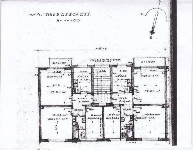 Etagenwohnung Nürnberg Steinbühl - 3 Zimmer, 60 m&sup2;, 650&euro; | Angebot:25845708