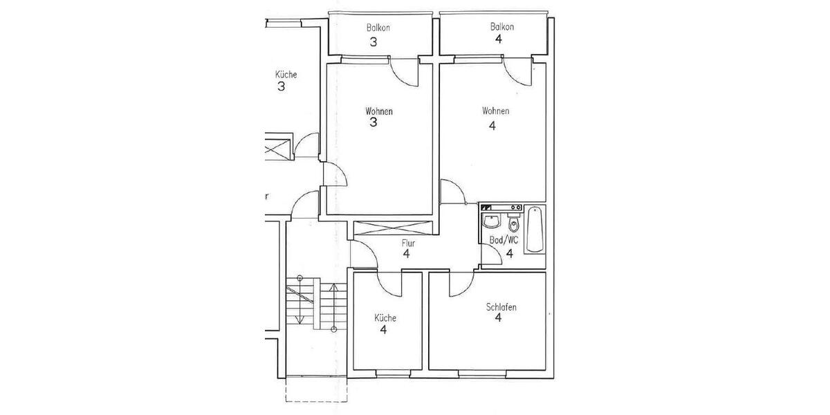 Etagenwohnung Nürnberg Gebersdorf - 2 Zimmer, 61 m&sup2;, 987&euro; | Angebot:27552754