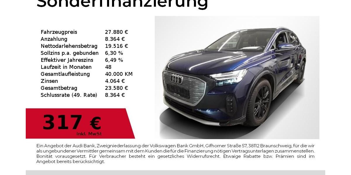 Audi Q4 e-tron 75.000 km 27.880 &euro; Nürnberg 90411