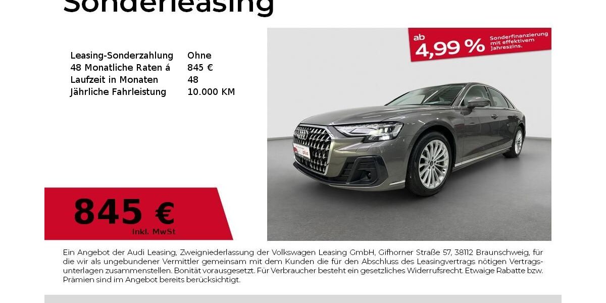 Audi A8 31.263 km 56.980 &euro; Fürth 90763