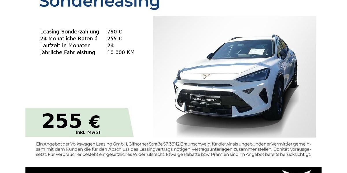 Cupra Formentor 21.350 km 34.205 &euro; Lauf an der Pegnitz 91207