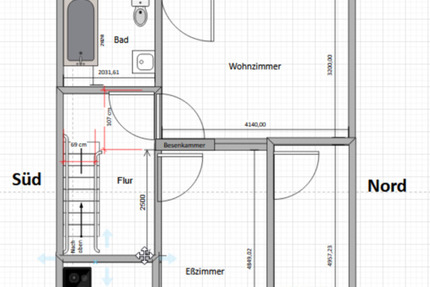 4 Zi-Wohnung, östliche Innenstadt von Erlangen zimmer