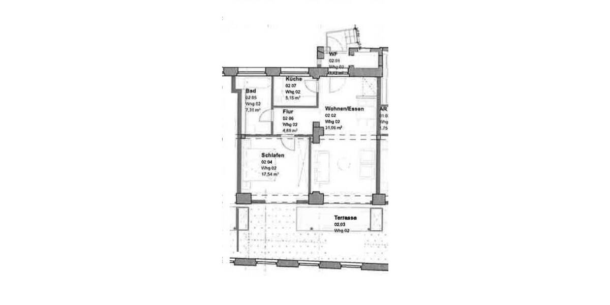 Etagenwohnung Erlangen Innenstadt - 2 Zimmer, 76 m&sup2;, 950&euro; | Angebot:26730833