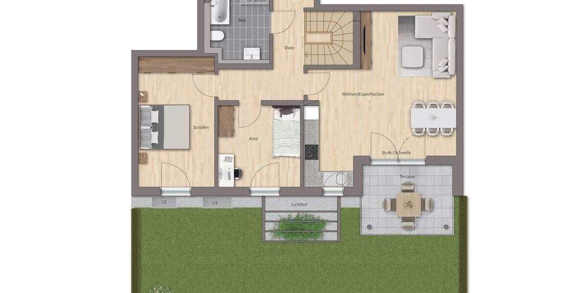 Etagenwohnung Roth Eckersmühlen - 4 Zimmer, 120 m&sup2;, 473.400&euro; | Angebot:25695089