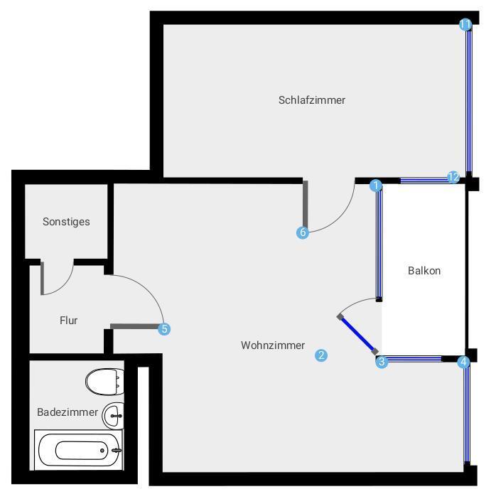 Frisch renovierte 3-Zimmer-Wohnung im Zentrum von Nürnberg zimmer
