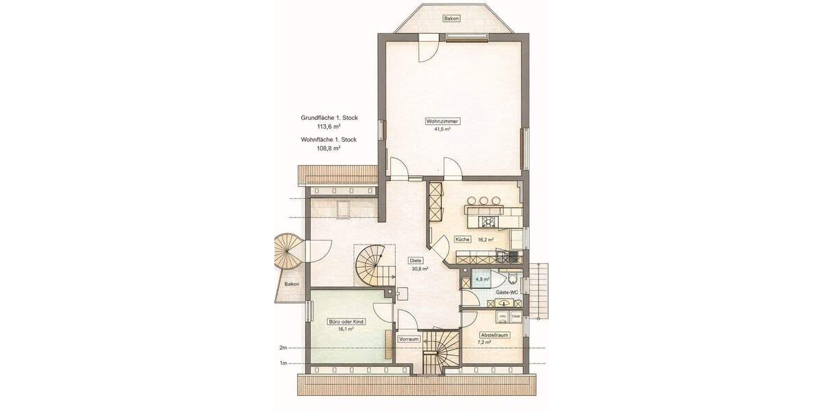 Etagenwohnung Henfenfeld - 4 Zimmer, 171 m&sup2;, 419.000&euro; | Angebot:25850208