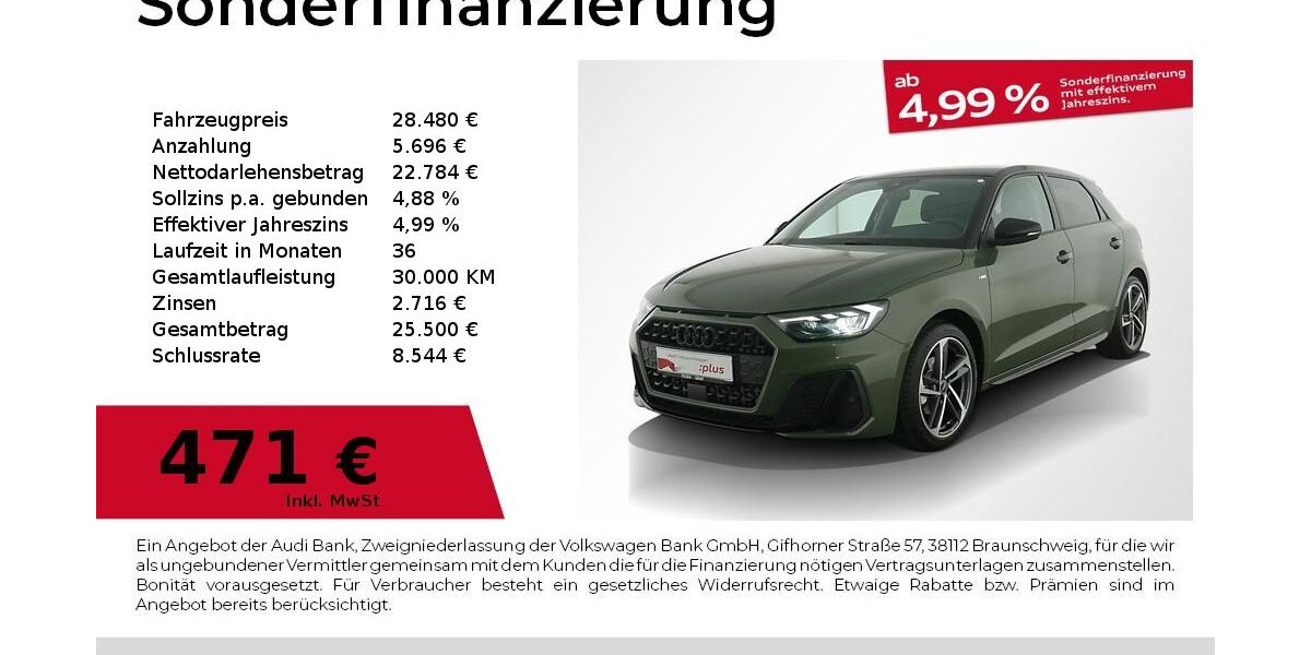 Audi A1 4.600 km 27.480 &euro; Nürnberg 90441