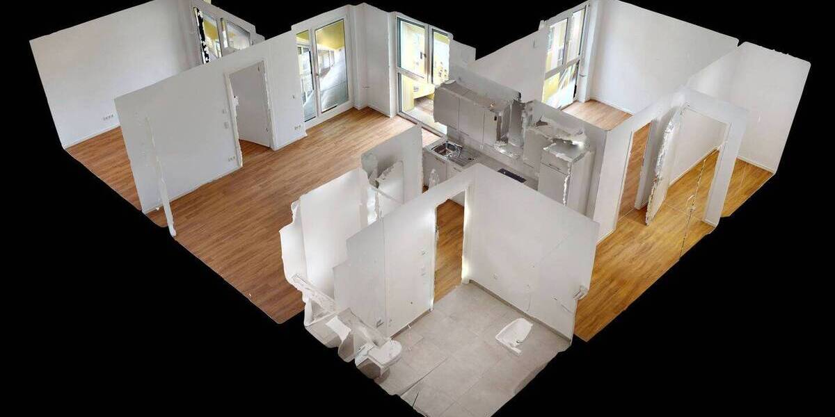 Etagenwohnung Nürnberg Zerzabelshof - 3 Zimmer, 76 m&sup2;, 1.260&euro; | Angebot:26797797