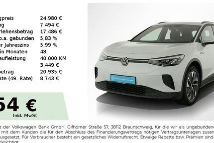 VW ID.4 51.150 km 24.480 &euro; Nürnberg 90431