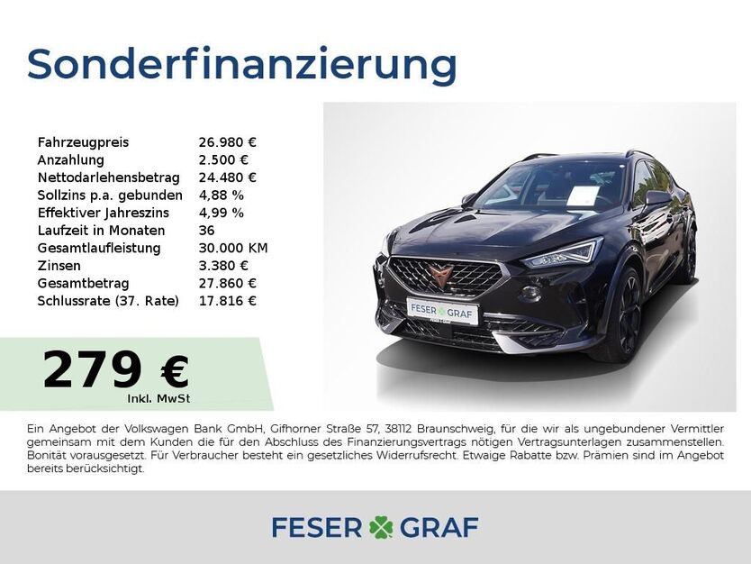 Cupra Formentor 48.150 km 26.980 € Lauf an der Pegnitz 91207