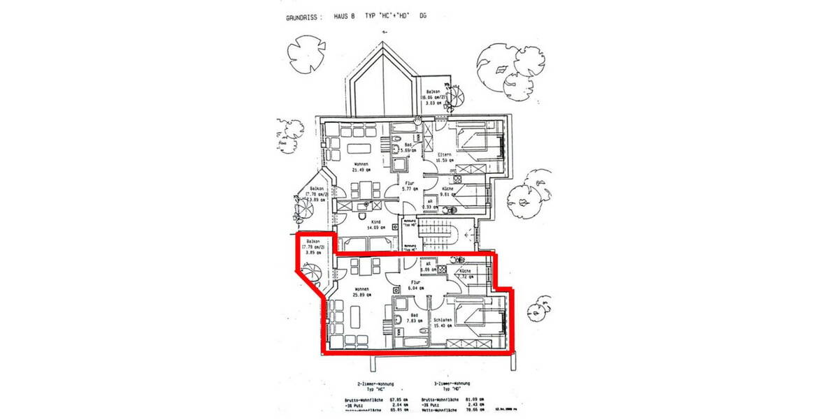 Etagenwohnung Nürnberg Thon - 2 Zimmer, 65 m&sup2;, 250.000&euro; | Angebot:26641481