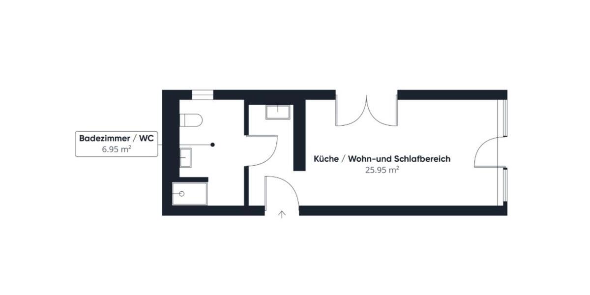 Modernes City-Apartment in Erlangen – Voll möbliert 1 zimmer