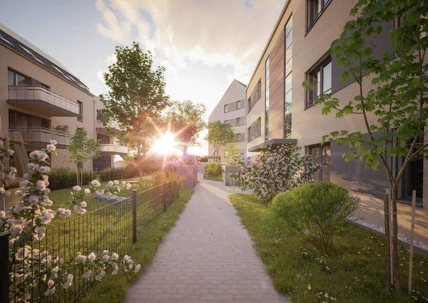 Lichtdurchflutete 4-Zimmer mit Tageslicht-Bad, Gäste-WC, Abstellraum, gr. Balkon - KfW 40 QNG 4 zimmer