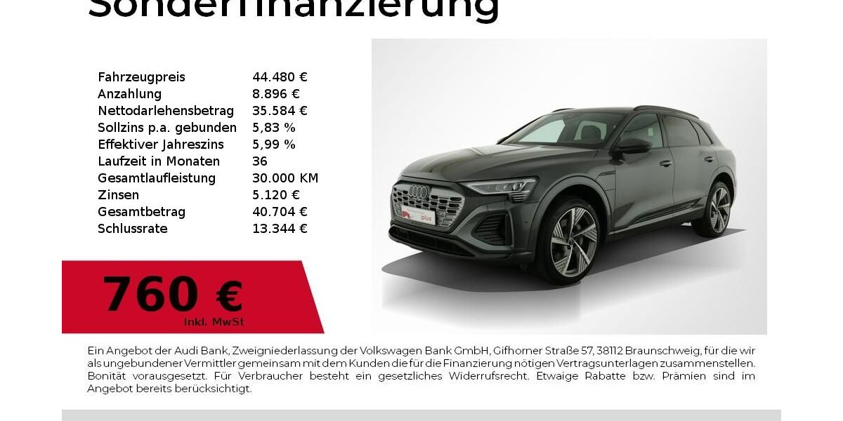 Audi Q8 e-tron 63.290 km 44.755 &euro; Nürnberg 90441
