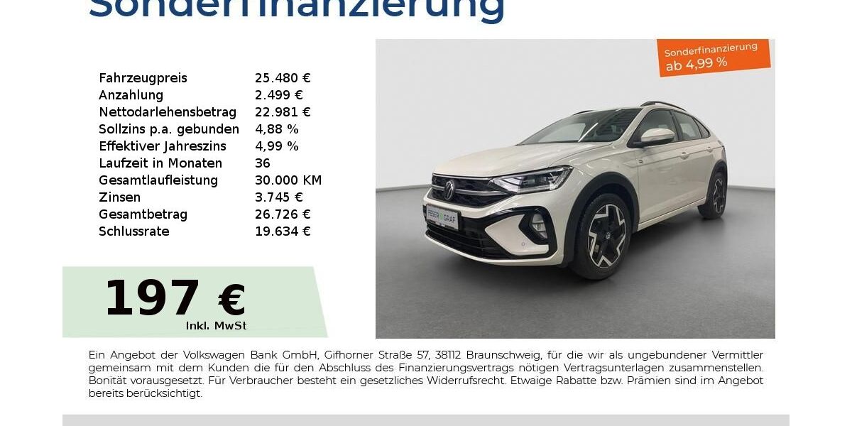 VW Taigo 4.165 km 25.480 &euro; Fürth 90763