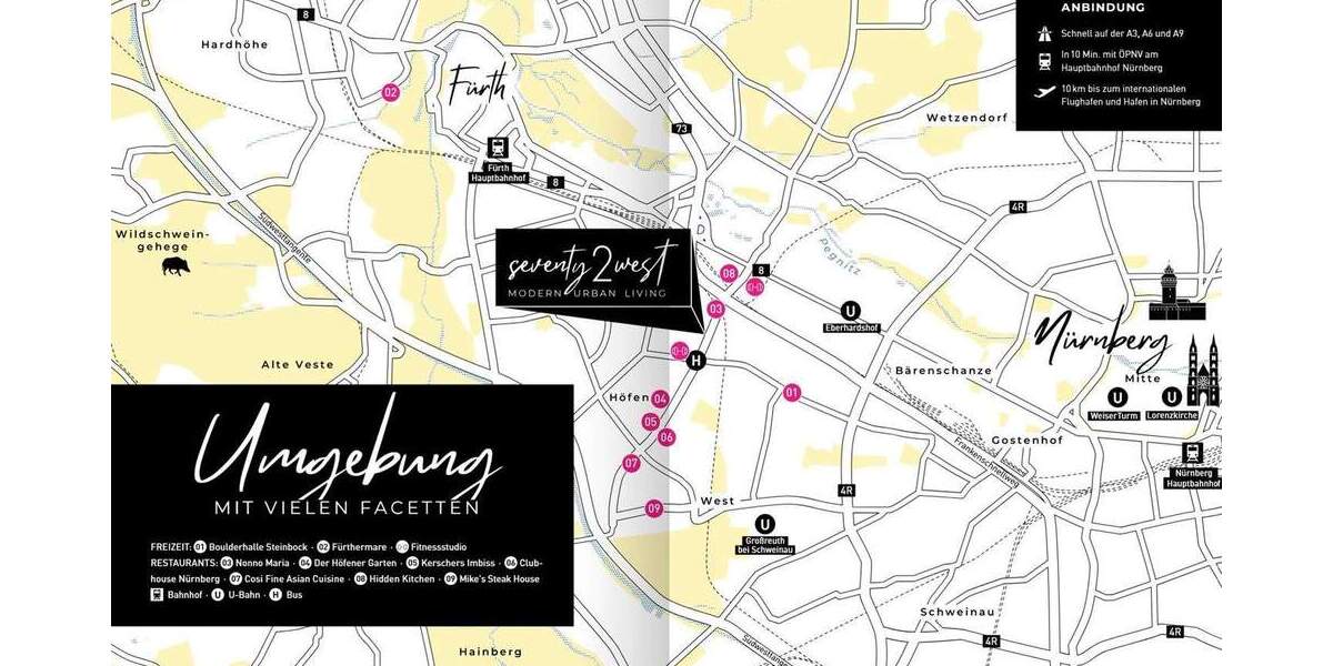 Etagenwohnung Nürnberg Höfen - 2 Zimmer, 76 m&sup2;, 520.000&euro; | Angebot:25880741