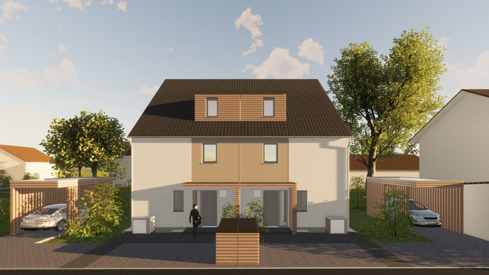 Neubau - großzügige Doppelhaushälfte mit großer Süd-Terrasse in ruhiger Lage