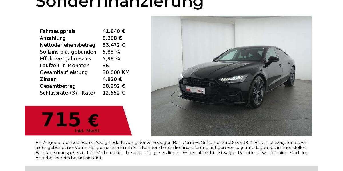 Audi A7 59.500 km 41.840 &euro; Nürnberg 90441