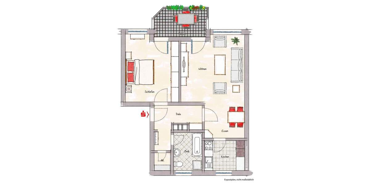 zentrumsnah und ruhig...2-Zi.-ETW in Erlangen - Mozartstrasse 2 zimmer