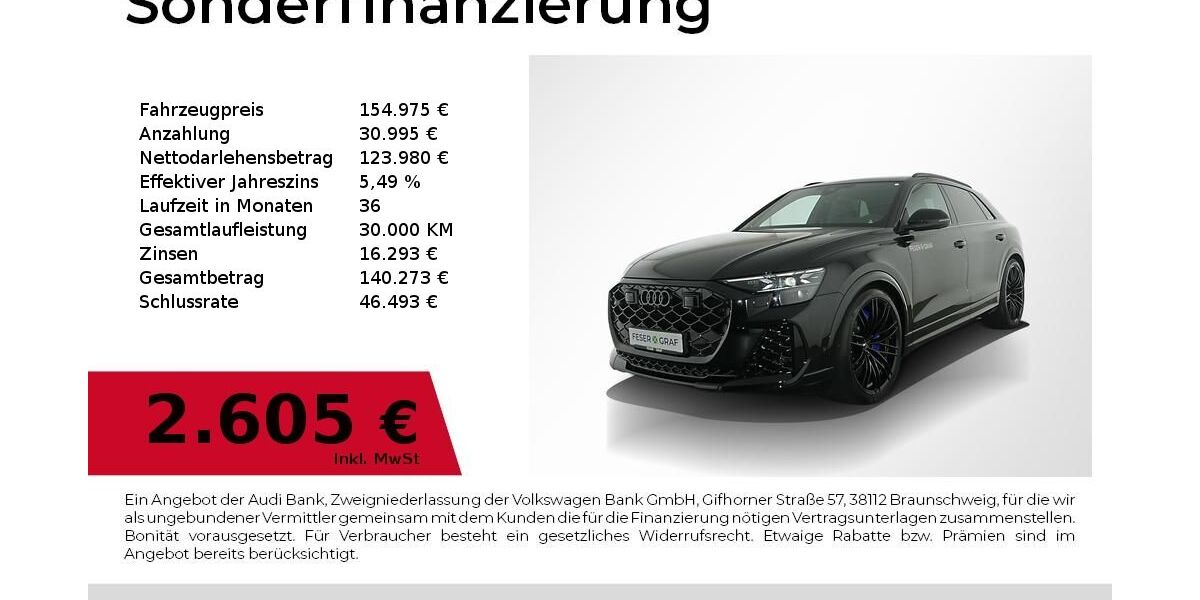 Audi RSQ8 5.000 km 154.975 &euro; Nürnberg 90441