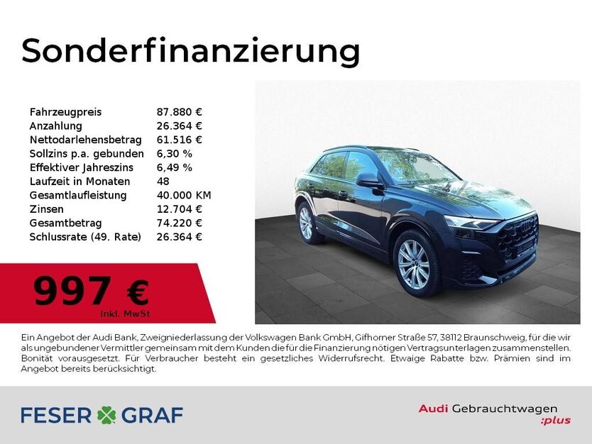 Audi Q8 17.400 km 87.880 € Nürnberg 90411