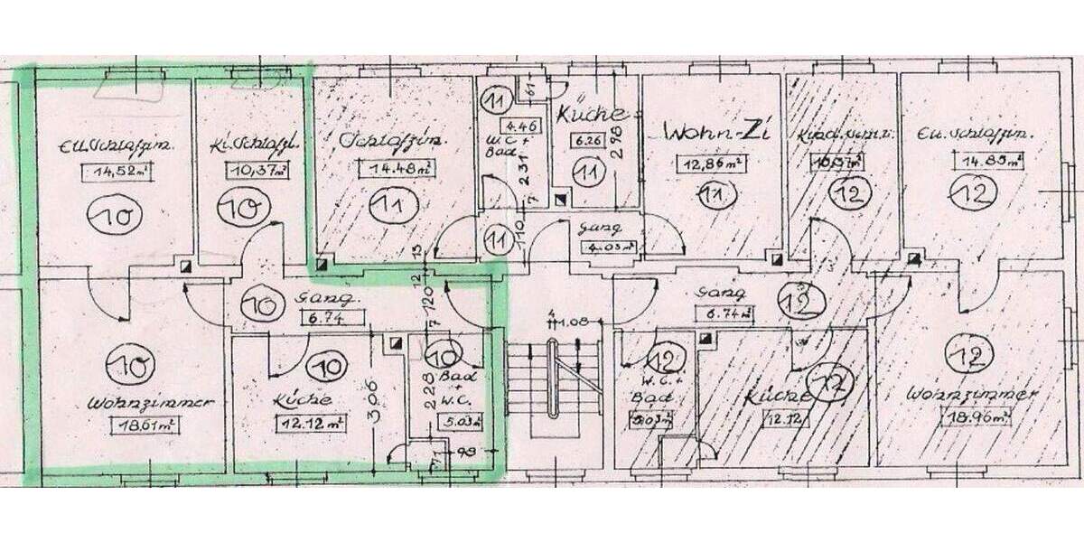 Etagenwohnung Erlangen Innenstadt - 3 Zimmer, 65 m&sup2;, 305.000&euro; | Angebot:25772442