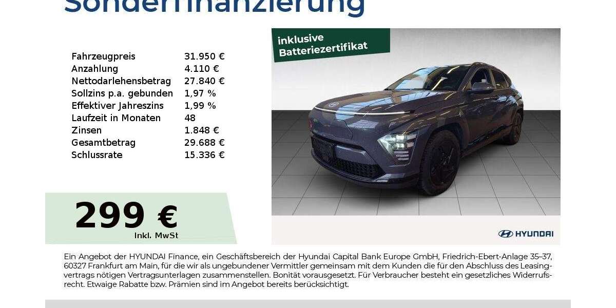 Hyundai KONA 11.608 km 31.950 &euro; Fürth 90763