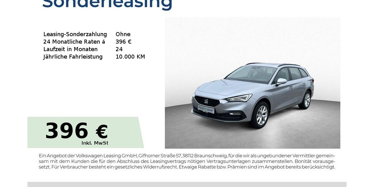 Seat Leon 1.519 km 33.180 &euro; Schwabach 91126
