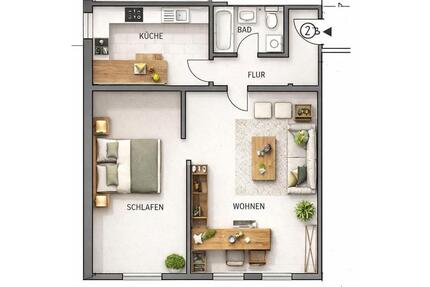 Wohnung Fürth Altstadt - 2 Zimmer, 63 m&sup2;, 800&euro; | Angebot:26368469