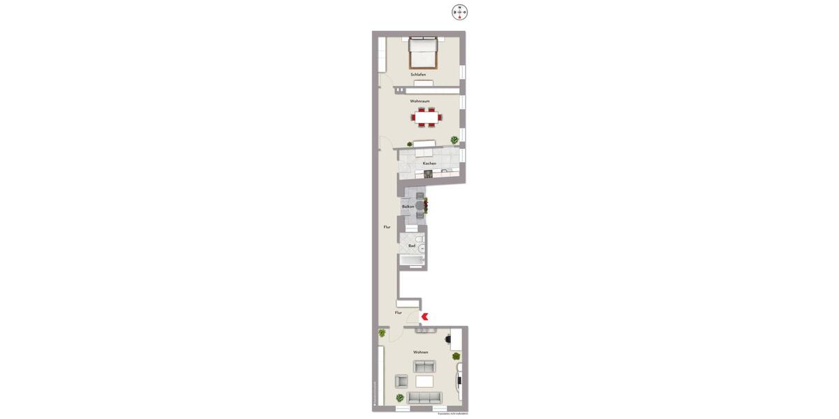 Etagenwohnung Nürnberg Eberhardshof - 3 Zimmer, 105 m&sup2;, 980&euro; | Angebot:24976245