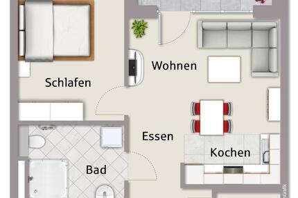 Wohnung Nürnberg Katzwang - 2 Zimmer, 57 m&sup2;, 930&euro; | Angebot:25367312