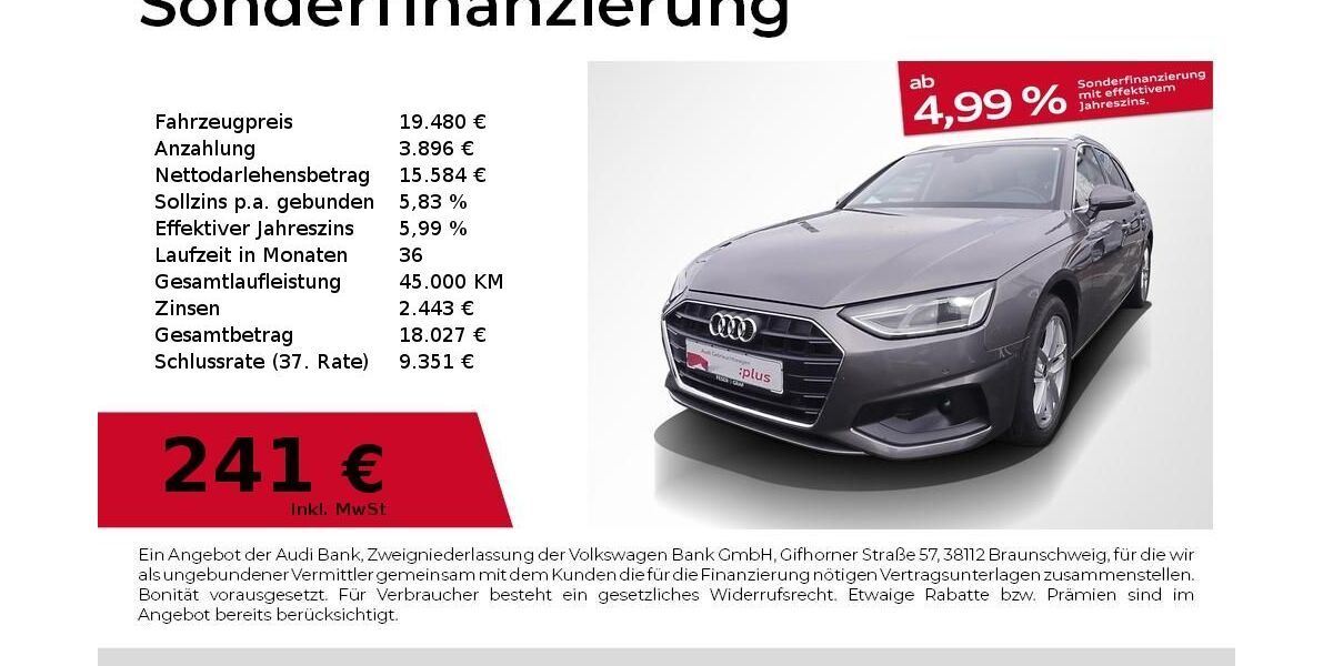 Audi A4 141.980 km 19.480 &euro; Fürth 90763