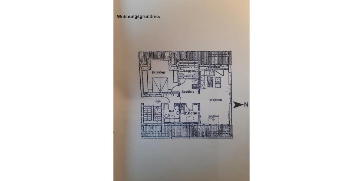 Dachgeschoßwohnung Erlangen Bruck - 2.5 Zimmer, 60 m&sup2;, 750&euro; | Angebot:27616716