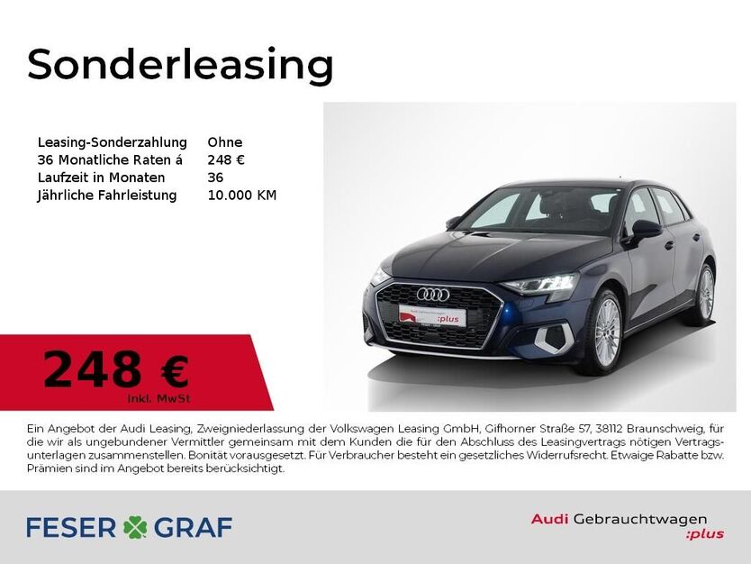 Audi A3 13.180 km 27.330 € Nürnberg 90441