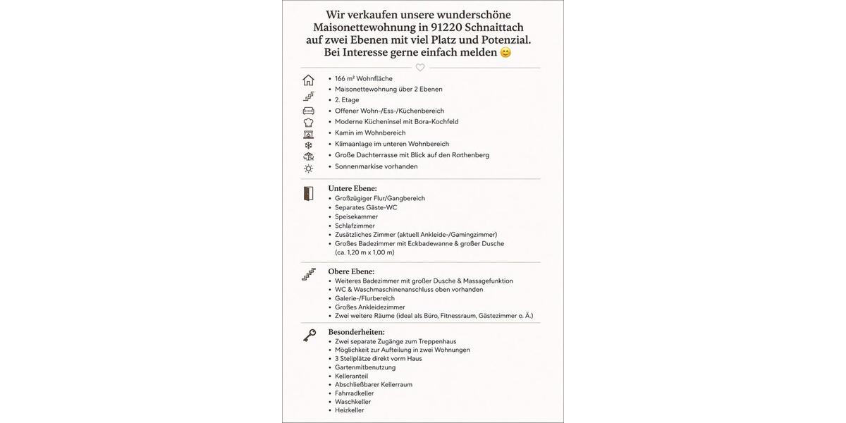 Etagenwohnung Schnaittach - 6.5 Zimmer, 166 m&sup2;, 123.456&euro; | Angebot:26620805