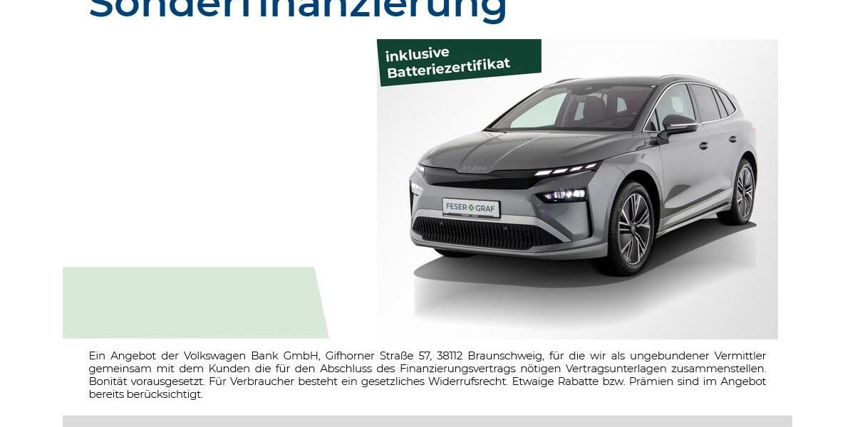 Skoda Enyaq 9.900 km 39.590 € Nürnberg 90441