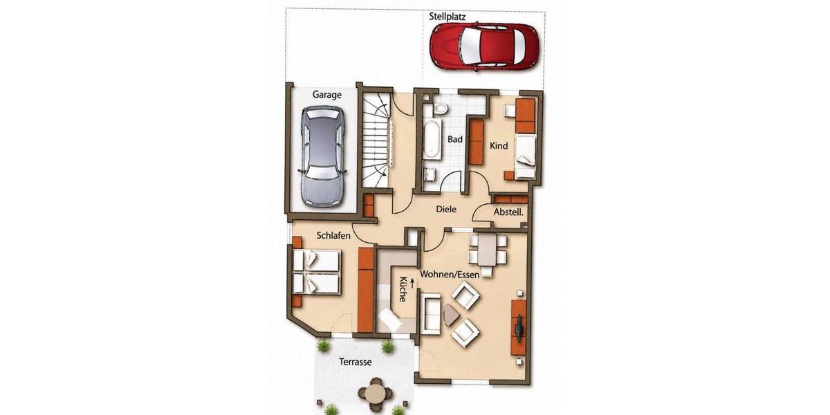 Terrassenwohnung Allersberg Eismannsdorf - 3 Zimmer, 73 m&sup2;, 345.000&euro; | Angebot:26568860