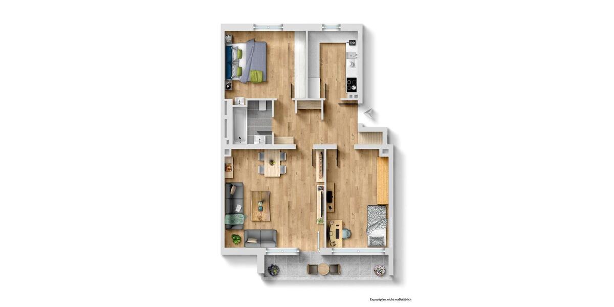 HEGERICH: Wohnen über den Dächern Nürnbergs - Möblierte 3-Zimmer-Wohnung 3 zimmer