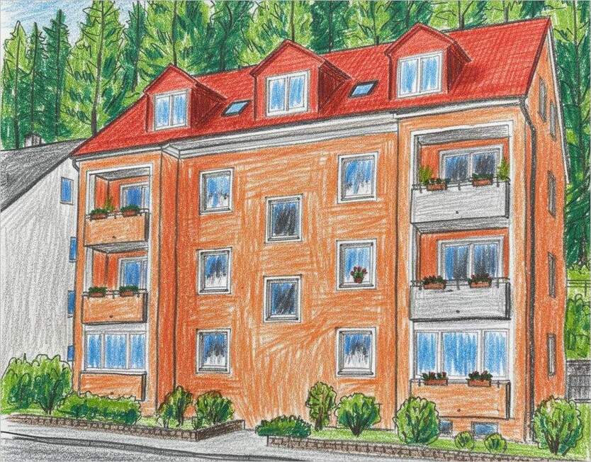 Wohnen mit Weitblick - Dachgeschosswohnung mit Galerie und Loggia 3 zimmer