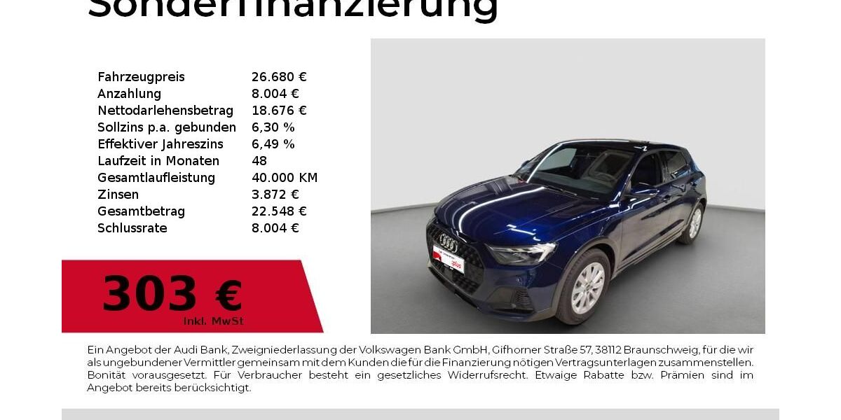 Audi A1 6.917 km 26.680 &euro; Lauf an der Pegnitz 91207