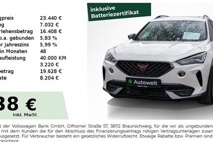Cupra Formentor 32.350 km 23.440 &euro; Nürnberg 90431