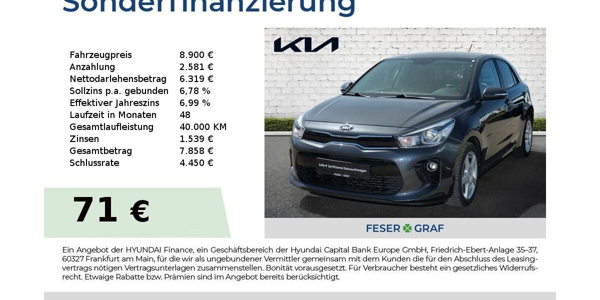 Kia Rio 113.533 km 8.900 &euro; Roth 91154
