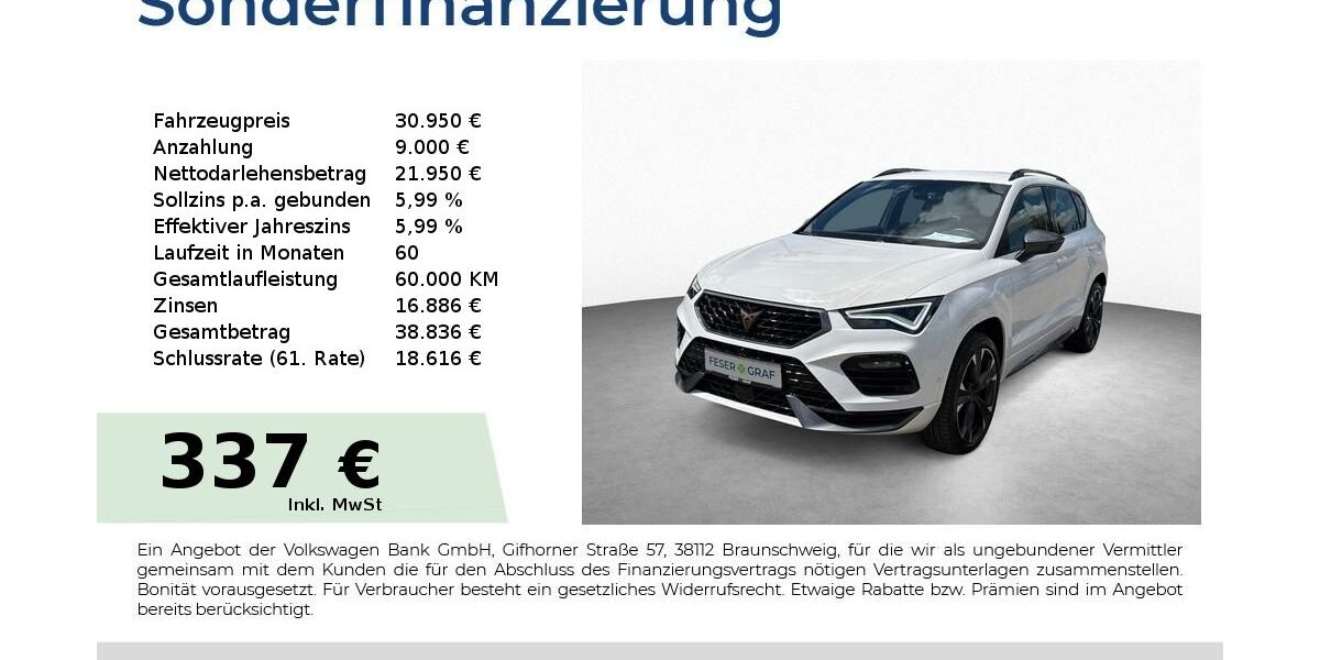 Cupra Ateca 43.000 km 30.950 &euro; Roth 91154