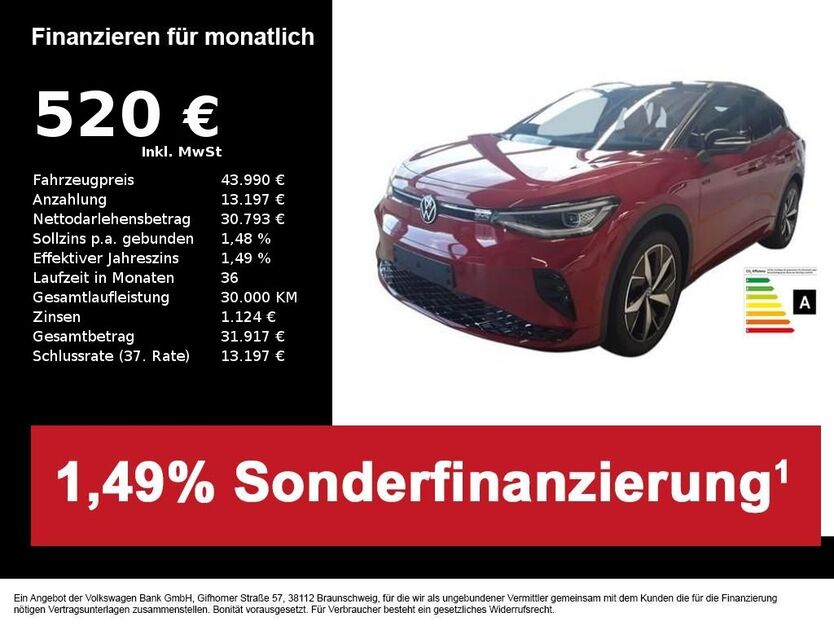 VW ID.4 3.474 km 43.990 € Hilpoltstein 91161